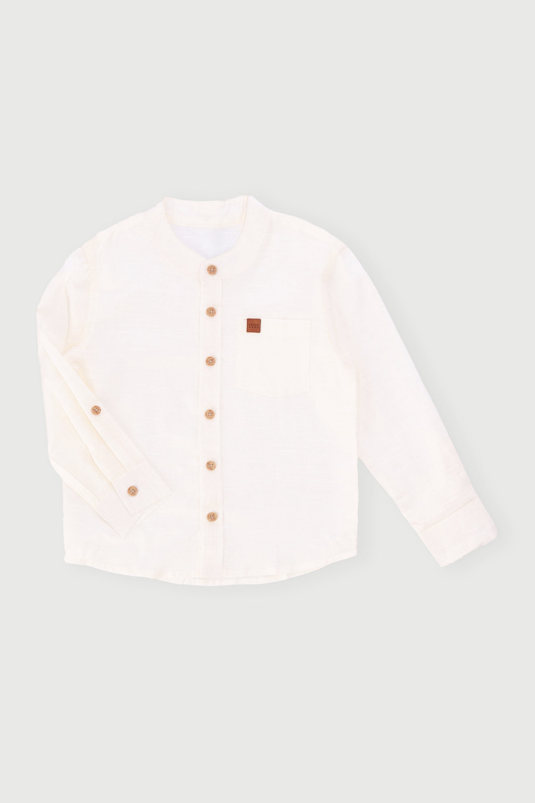 Keedo Boys Textured Shirt - Cream