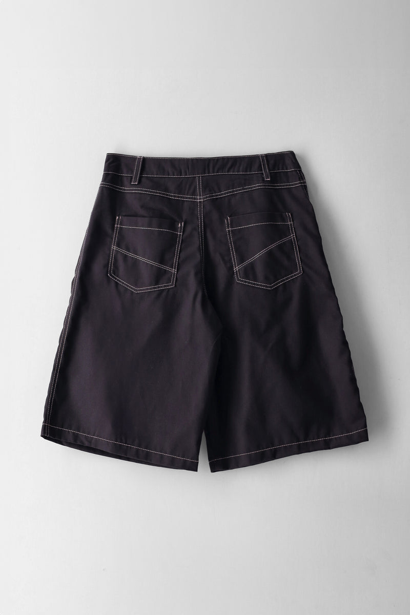 Girls Charcoal Twill Jort - Charcoal