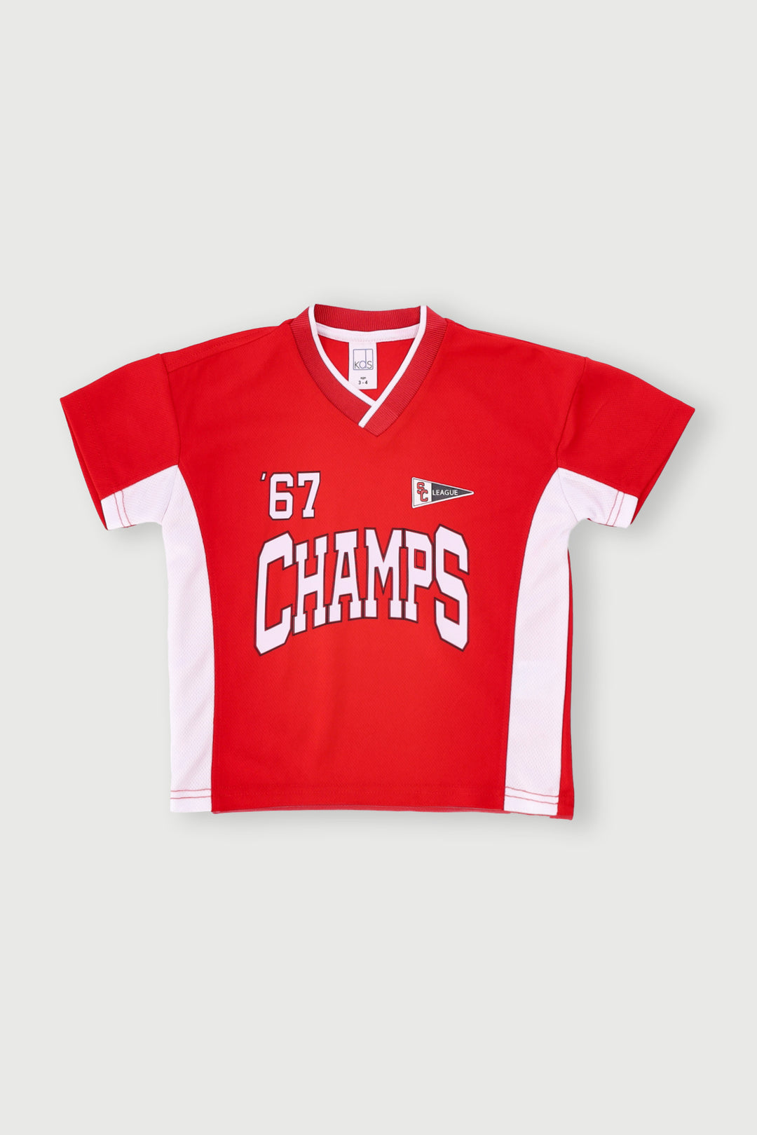 Pre-Boys Sports Mesh Tee - Red