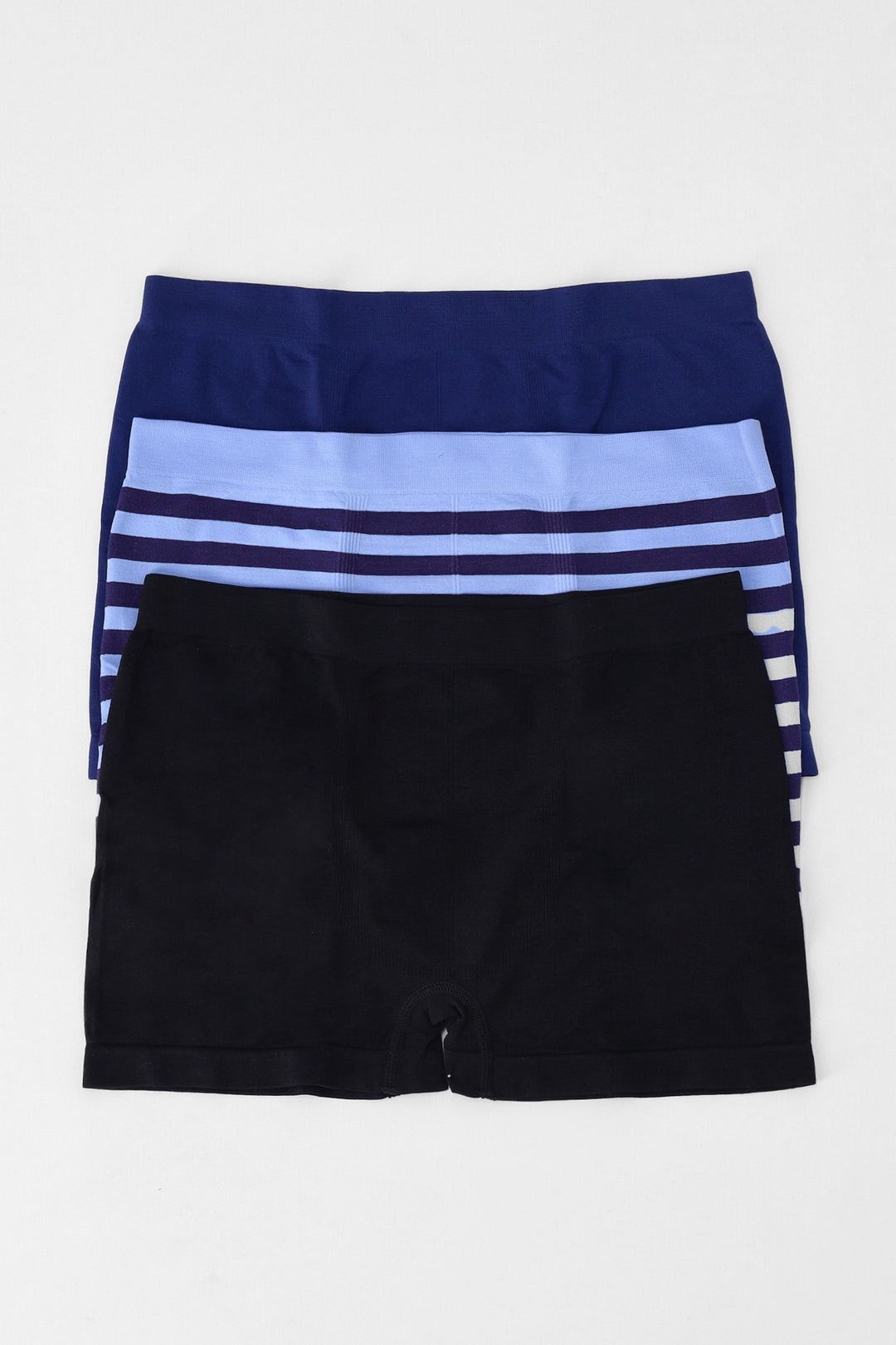 Boys 3 Pack Spring Seamless Boxers - Blue