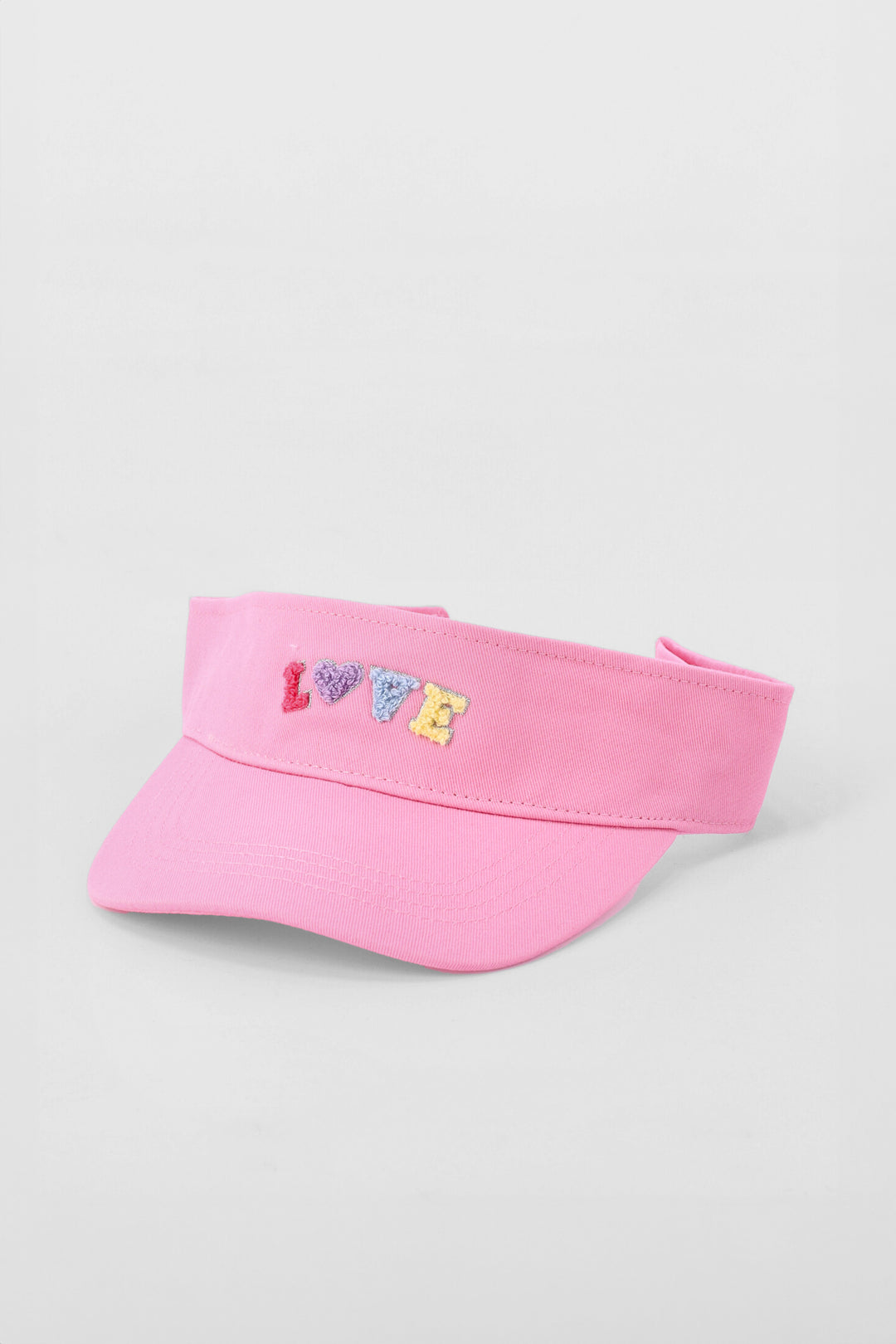 Pre-Girls Love Applique Visor - Multi