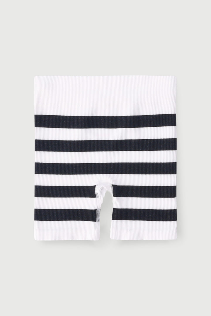 Pre-Girls Seamless Cycle Shorts - Black/White