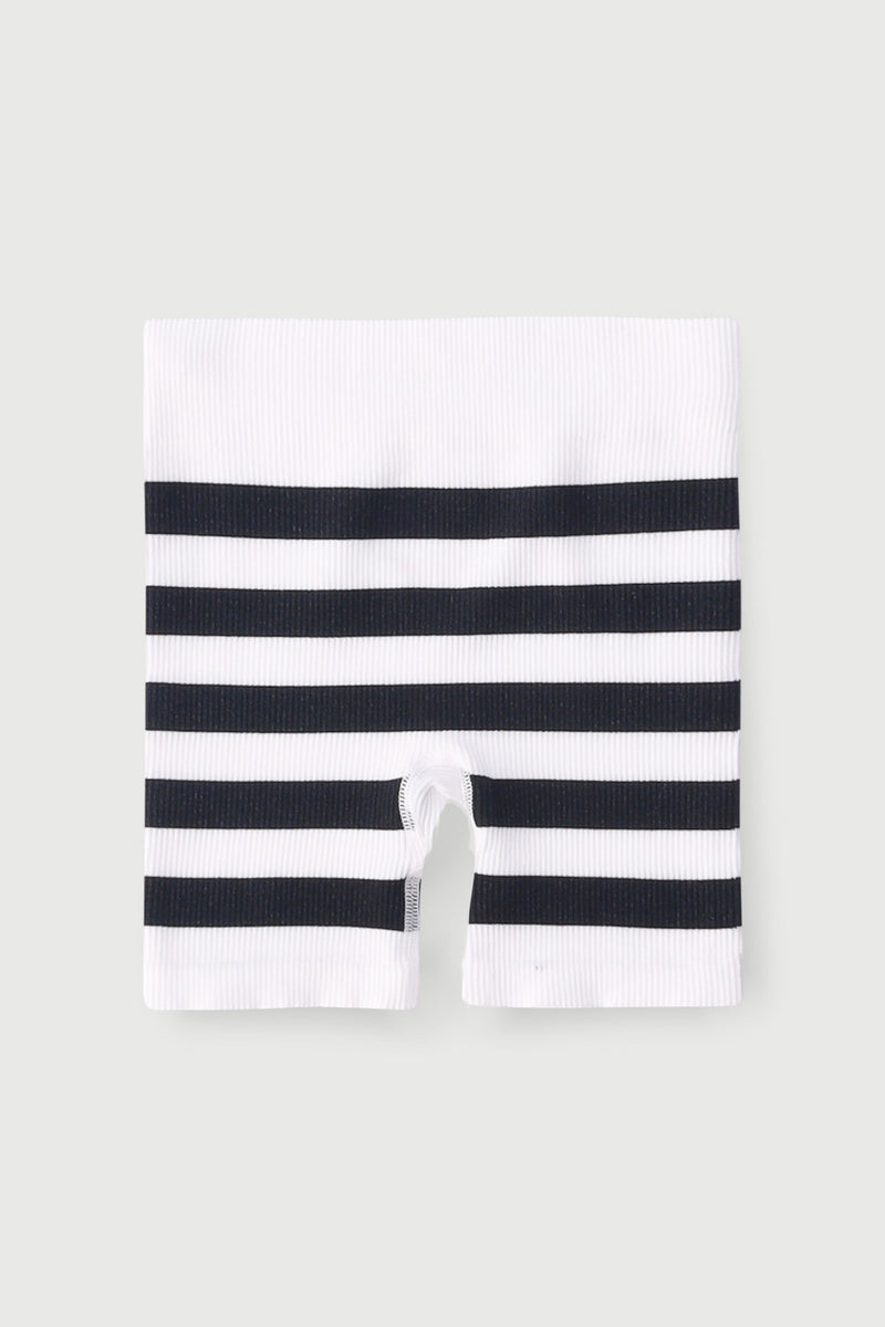 Pre-Girls Seamless Cycle Shorts - Black/White