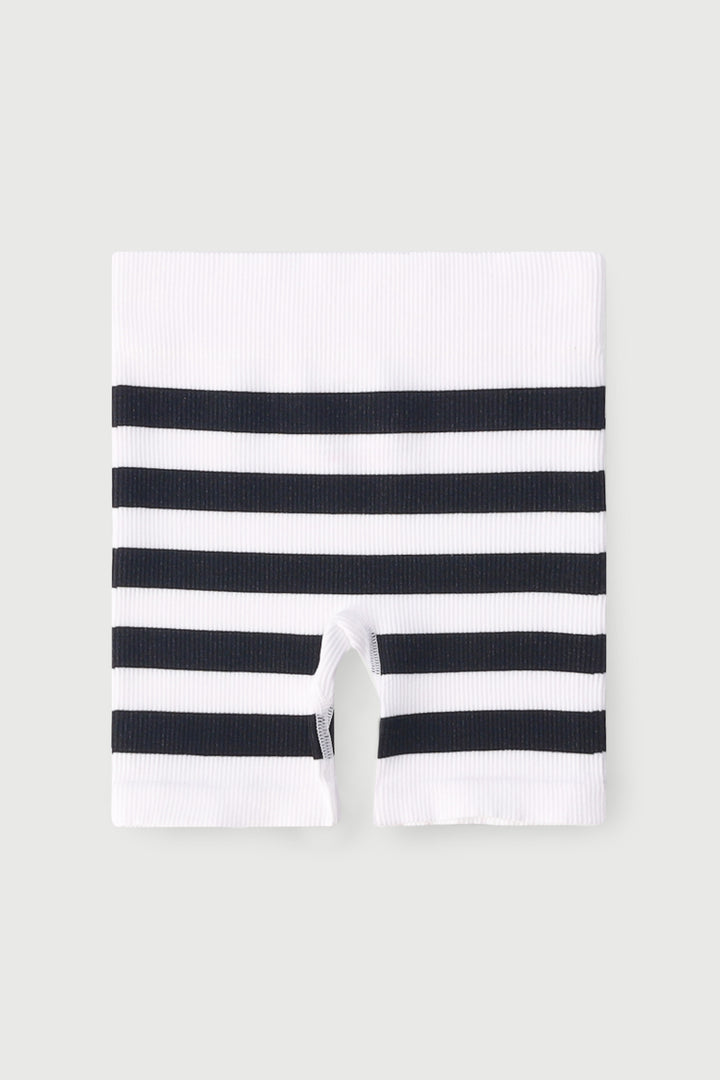 Pre-Girls Seamless Cycle Shorts - Black/White