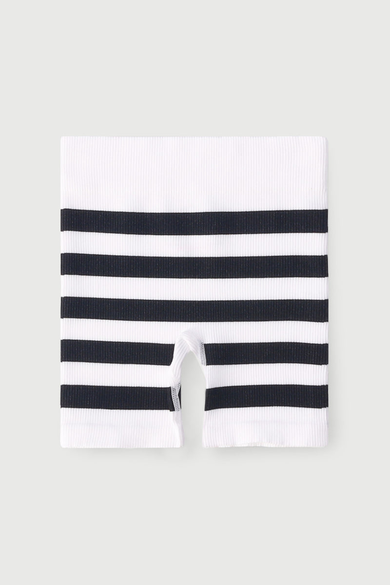 Pre-Girls Seamless Cycle Shorts - Black/White