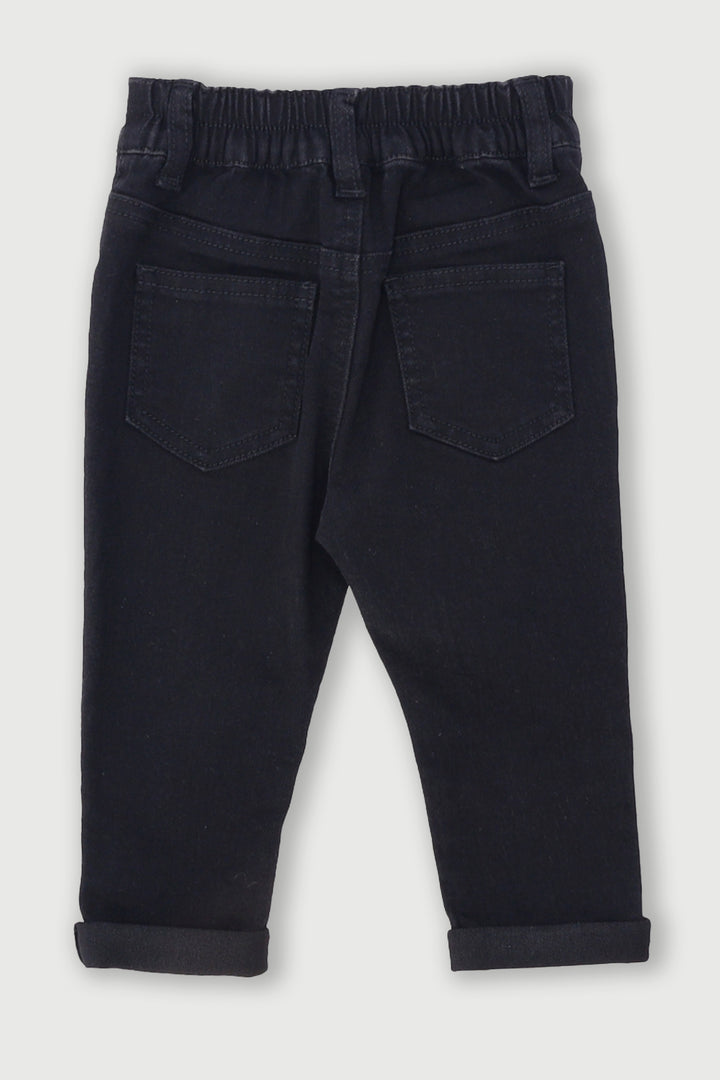 Baby Boys Denim Pants - Black