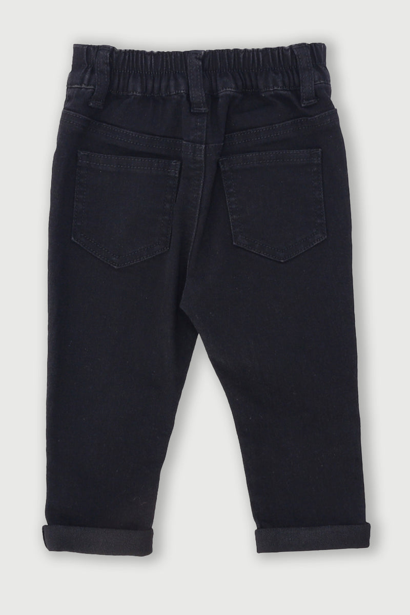 Baby Boys Denim Pants - Black