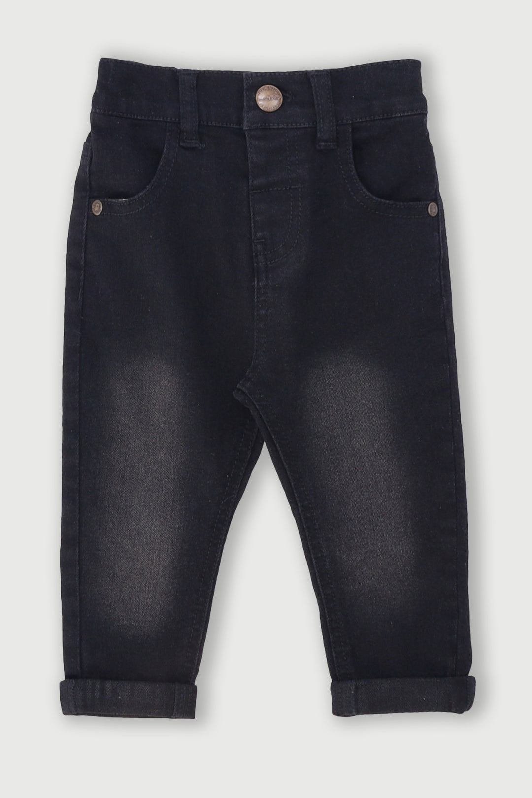 Baby Boys Denim Pants - Black