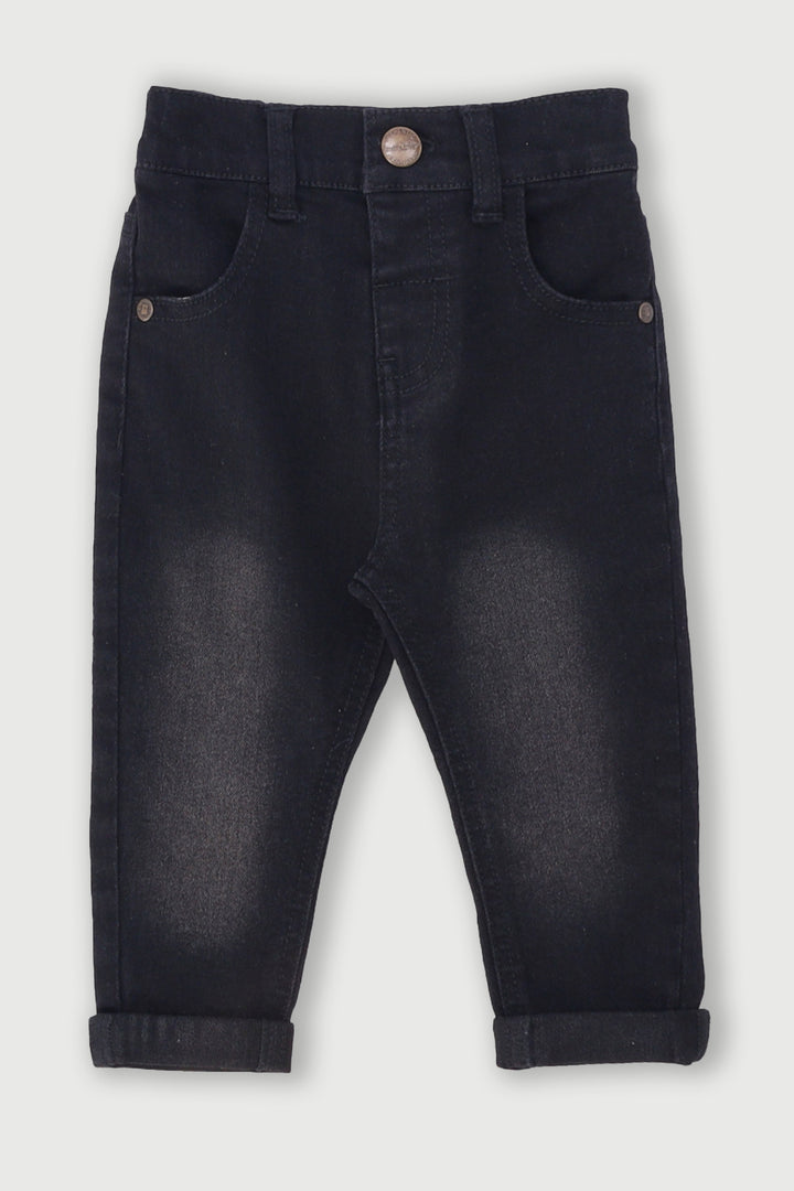 Baby Boys Denim Pants - Black