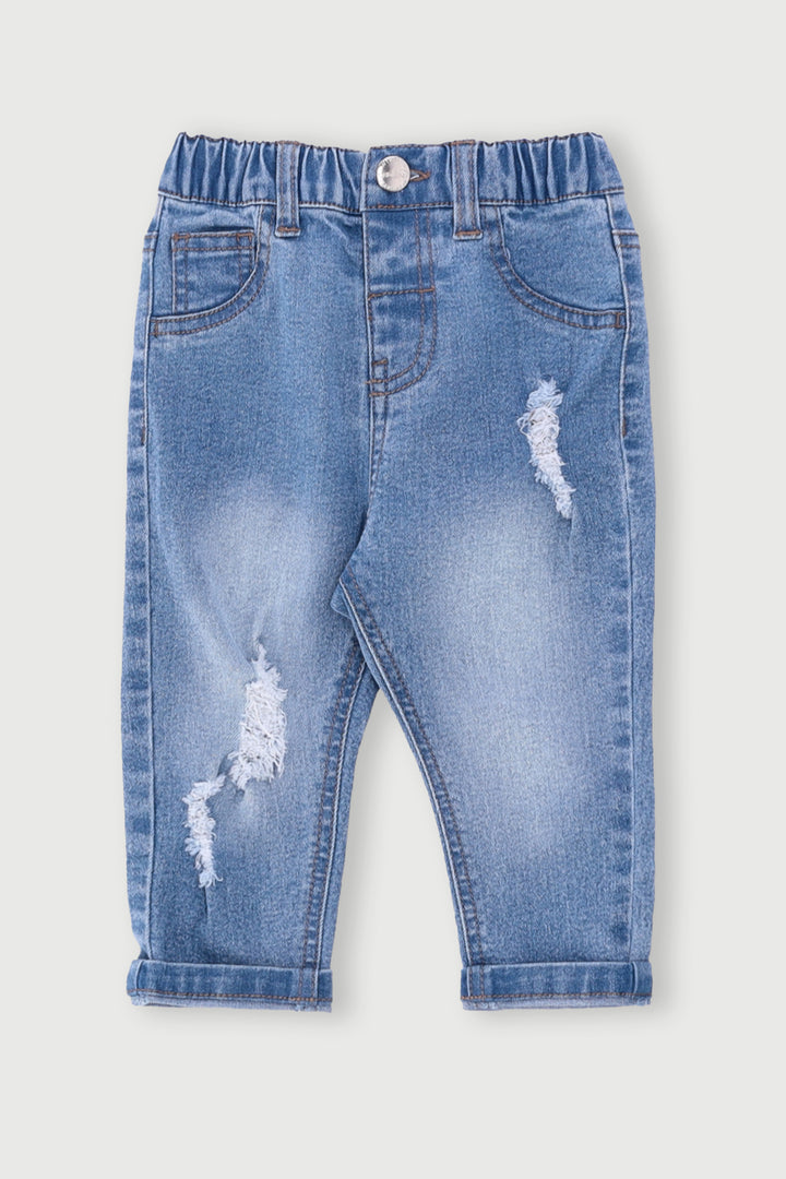 Baby Boys Mid Wash Denim - Mid Blue