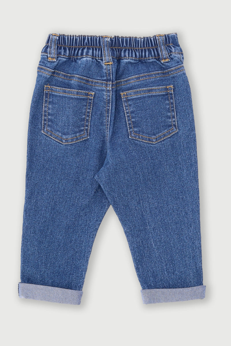 Baby Boys Mid Wash Denim - Mid Blue