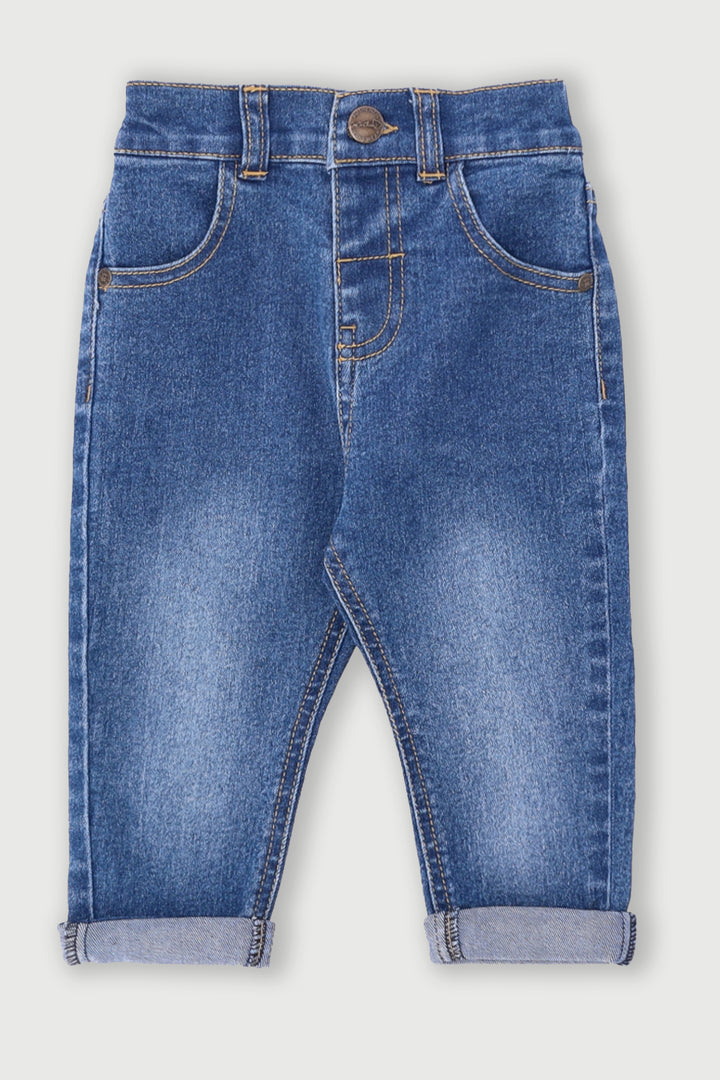 Baby Boys Mid Wash Denim - Mid Blue