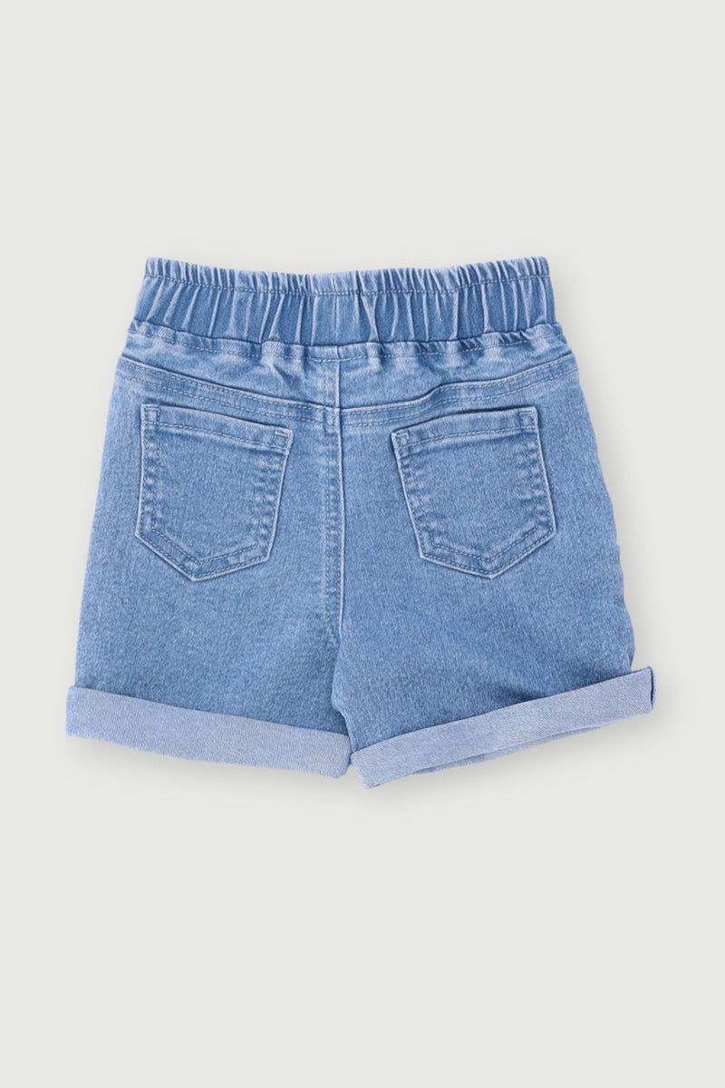 Baby Boys Denim Short - Light Blue