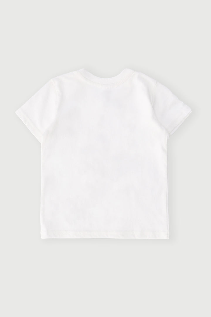 Baby Girls Doggy Print Tee - Cream