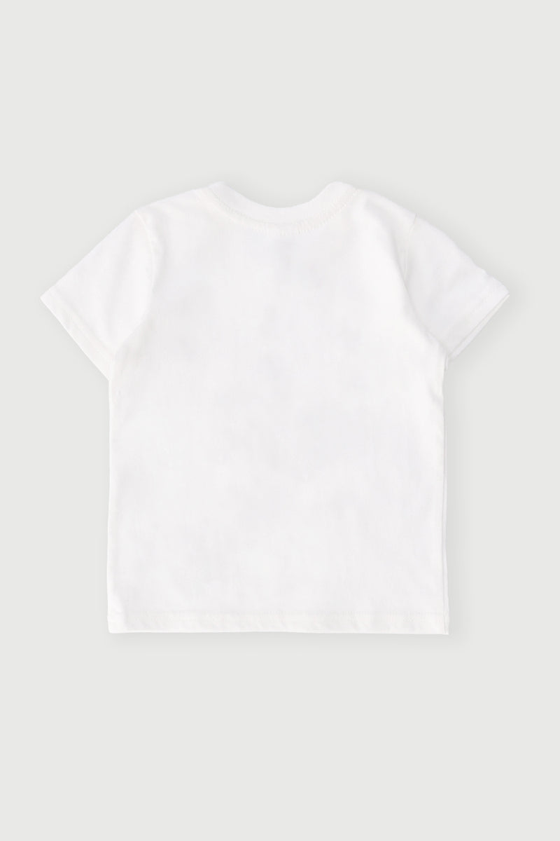 Baby Girls Doggy Print Tee - Cream