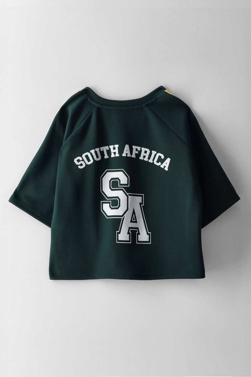 Girls Green & Gold Supporters Tee - Green