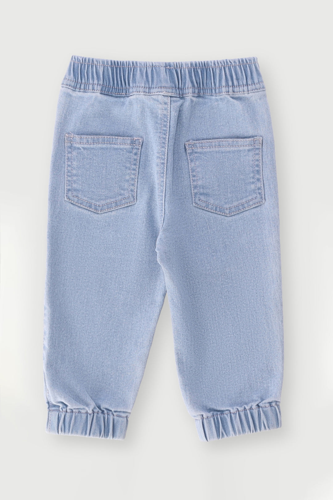 Baby Girls Denim Jogger - Acid Wash