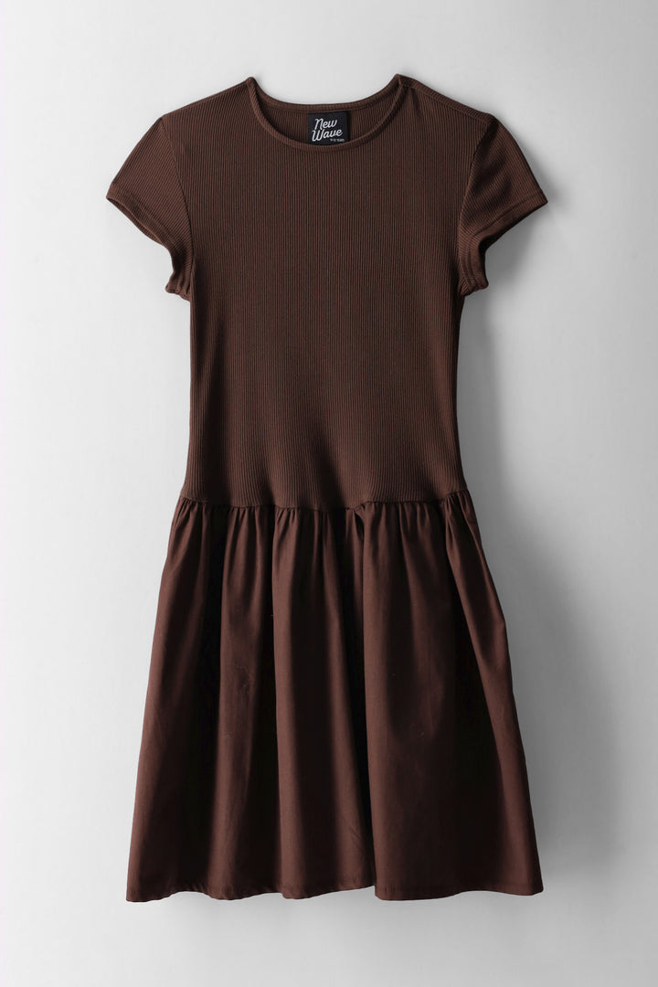 Girls Dress - Chocolate
