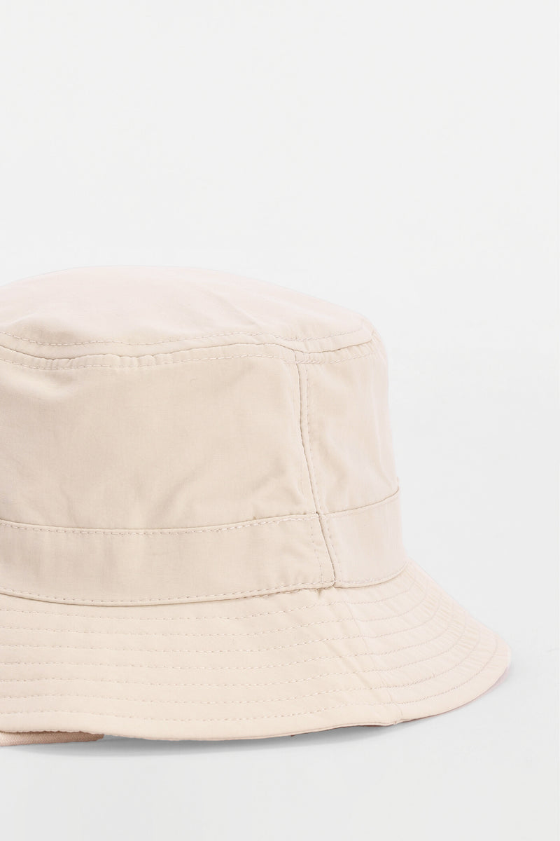Pre-Boys Dino Wide Brim Bucket Hat - Stone