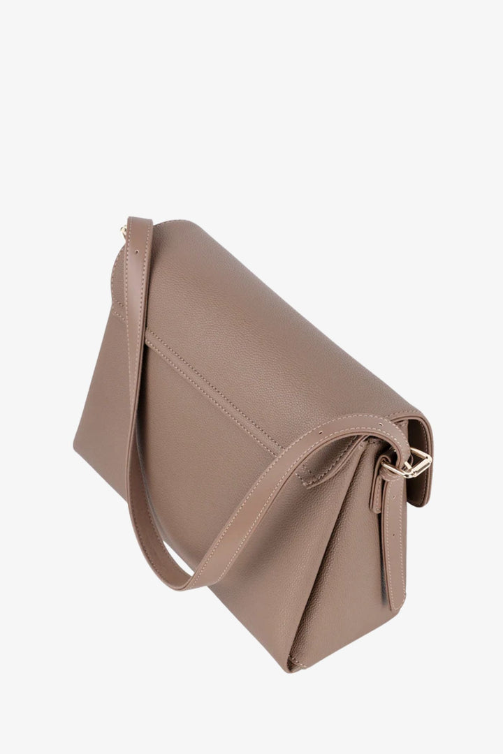 Lyon Flapover Bag - Taupe