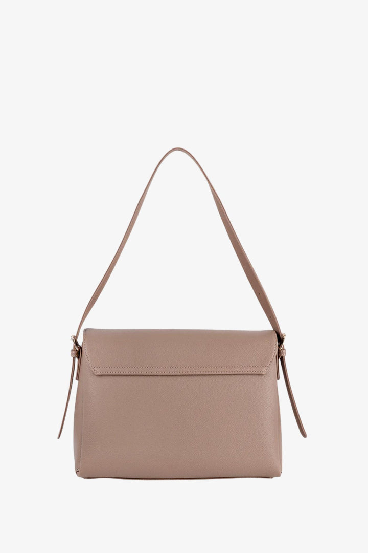 Lyon Flapover Bag - Taupe