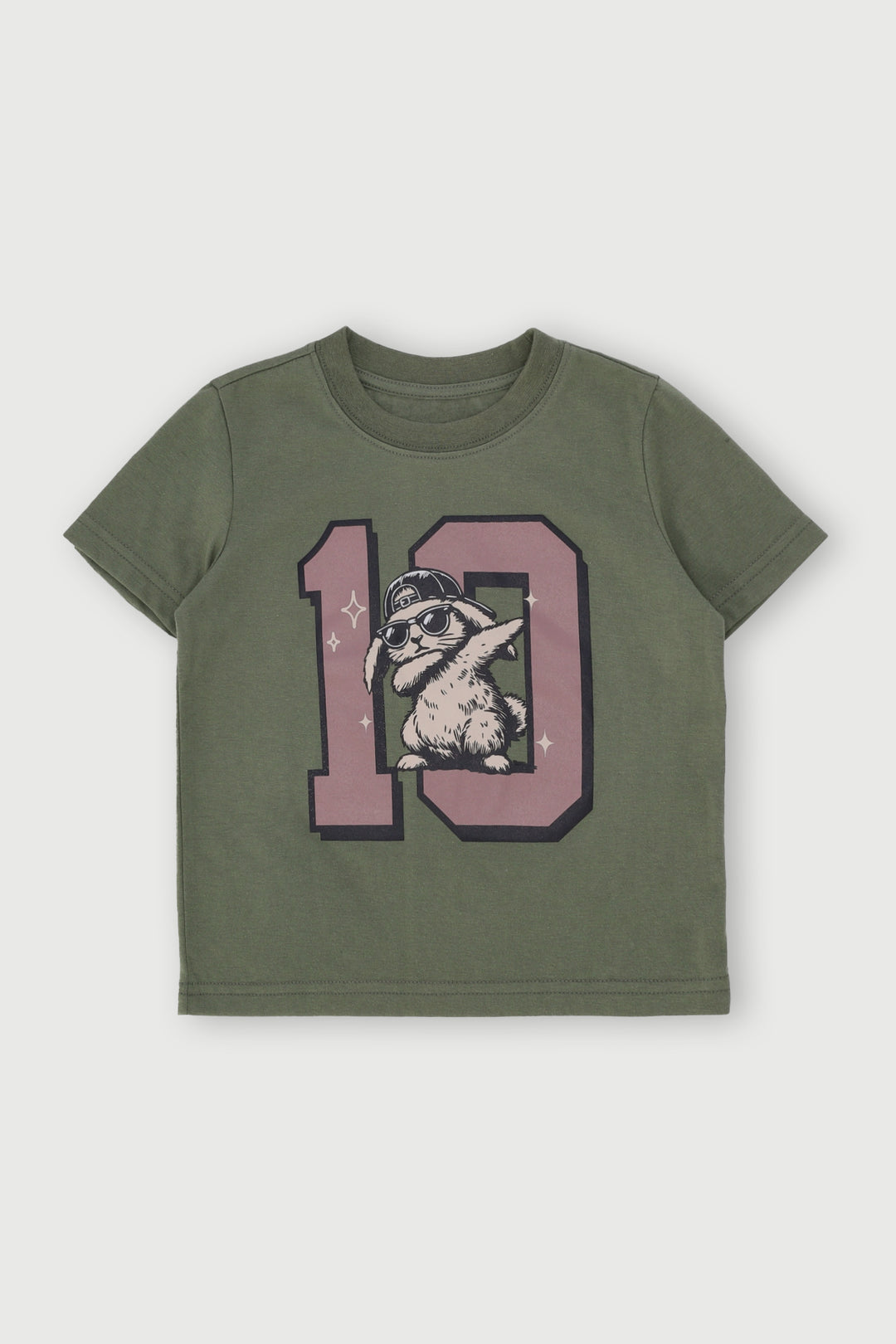 Pre-Boys Easter Bunny Tee - Olive