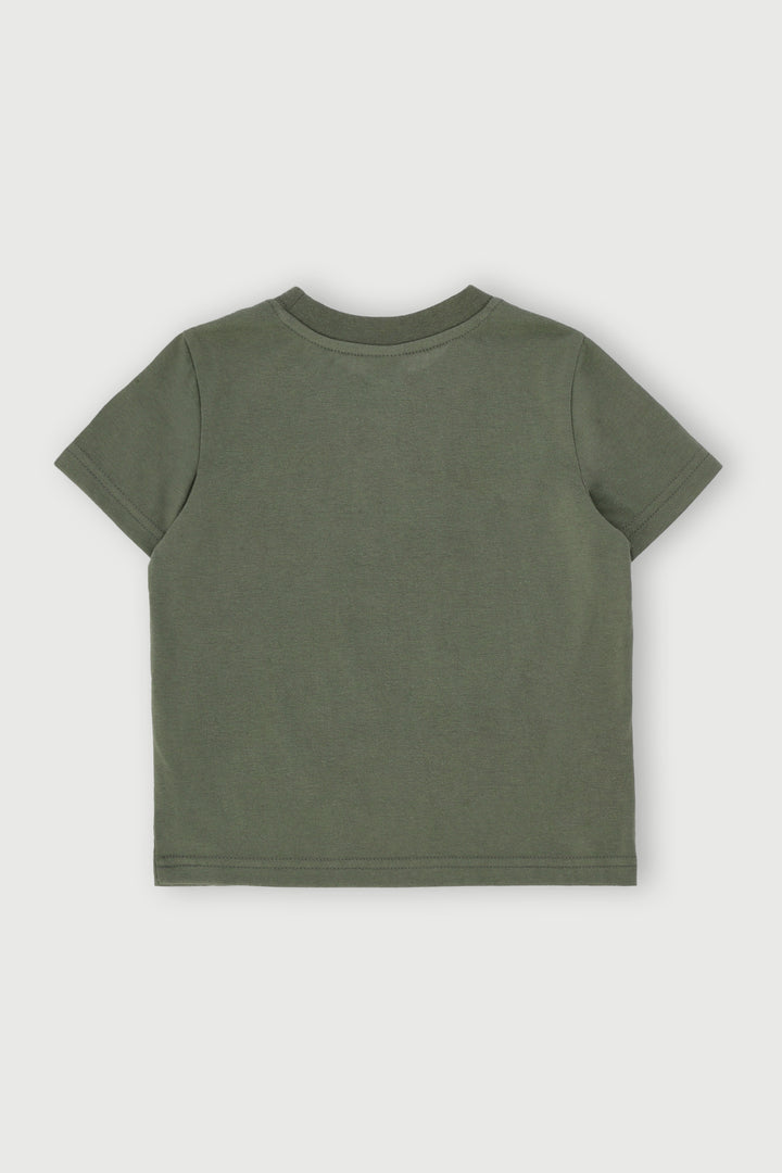 Pre-Boys Easter Bunny Tee - Olive