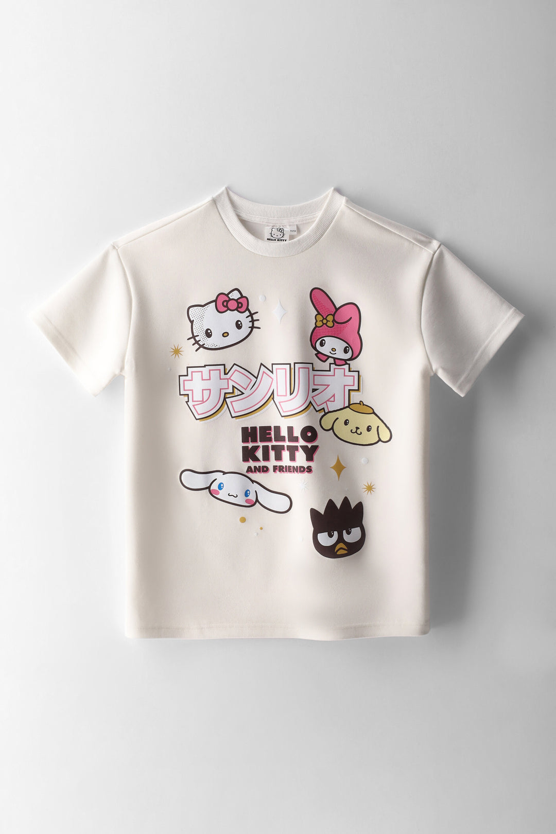 Girls Hello Kitty & Friends Oversize Tee - White