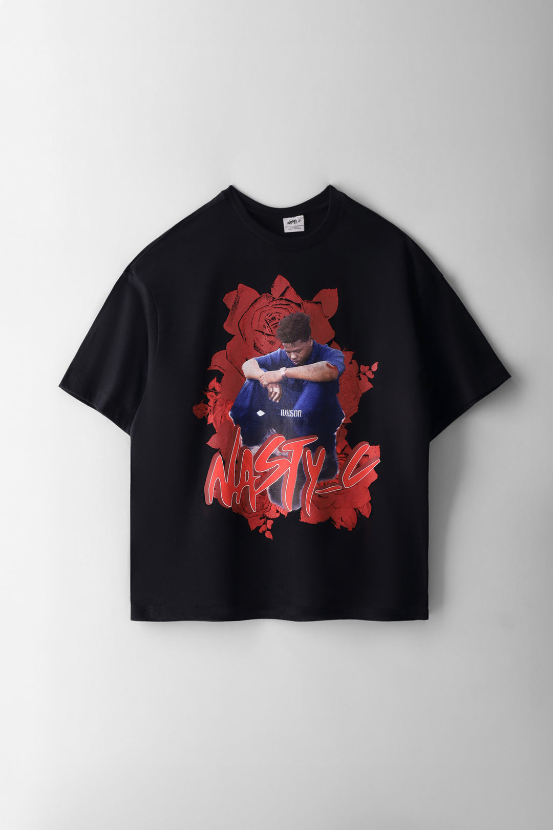 Girls Nasty C Oversized Tee - Black