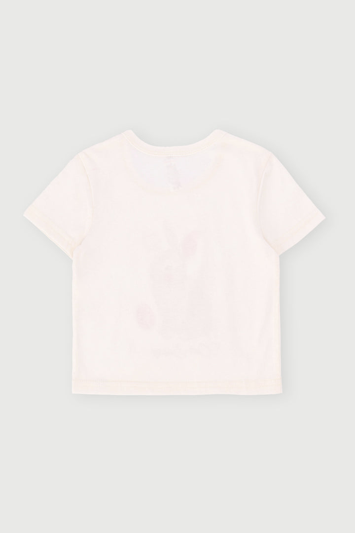Pre Girls Easter Bunny Tee - Cream