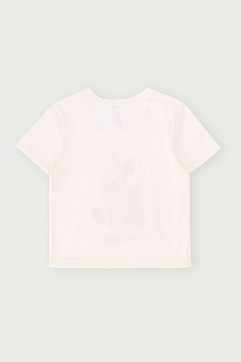 Pre Girls Easter Bunny Tee - Cream