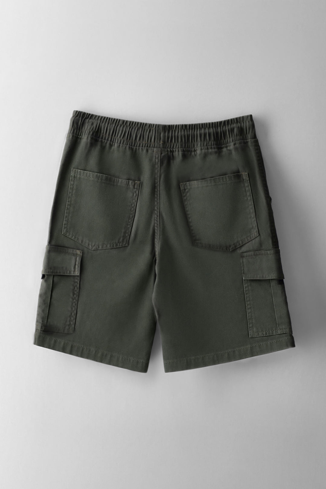Boys Twill Cargo Short - Olive