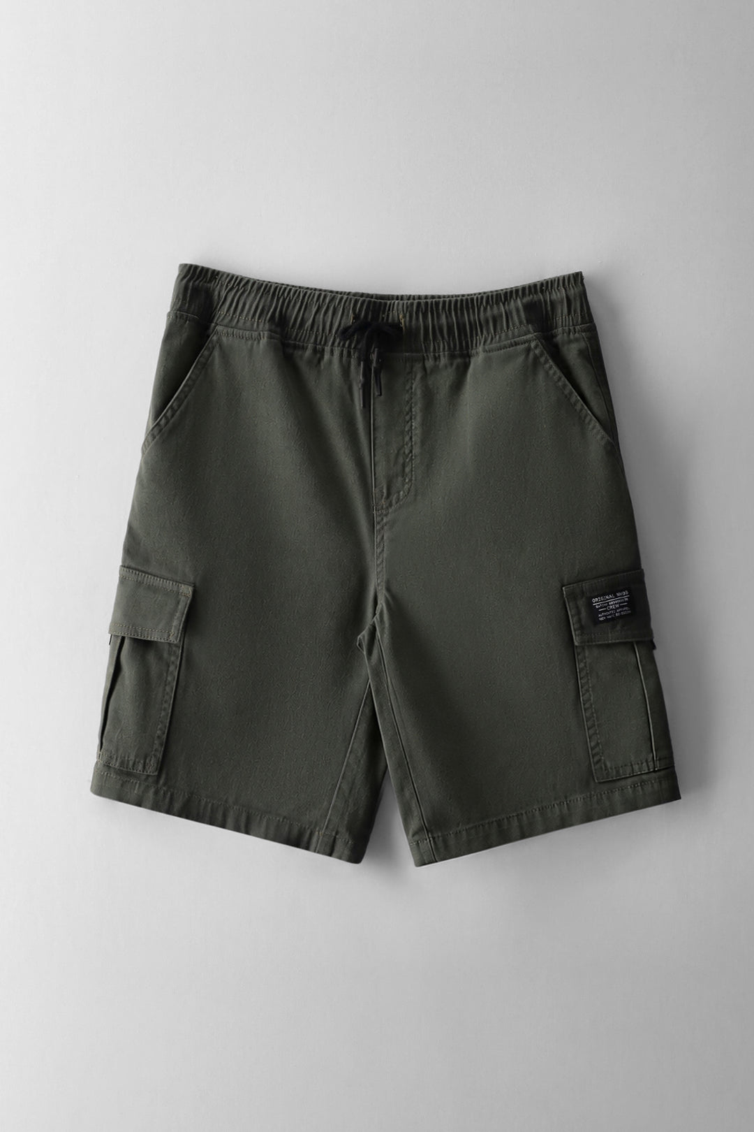 Boys Twill Cargo Short - Olive
