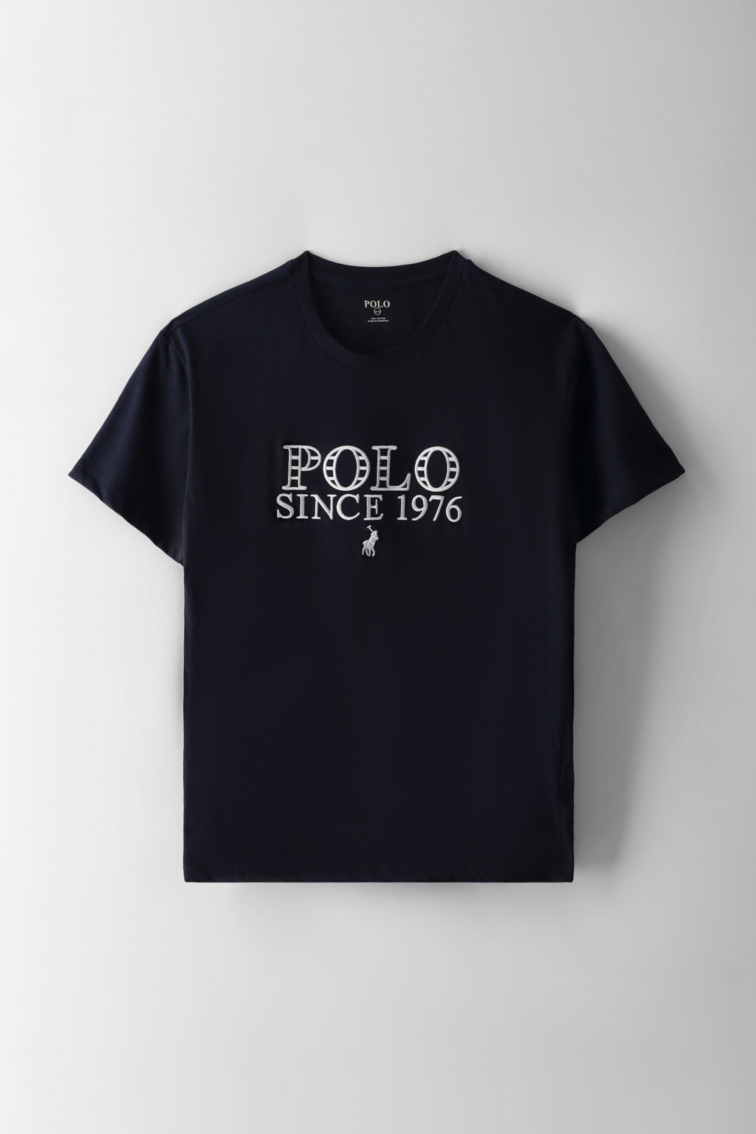 Girls Isla Embroidered Tee - Navy