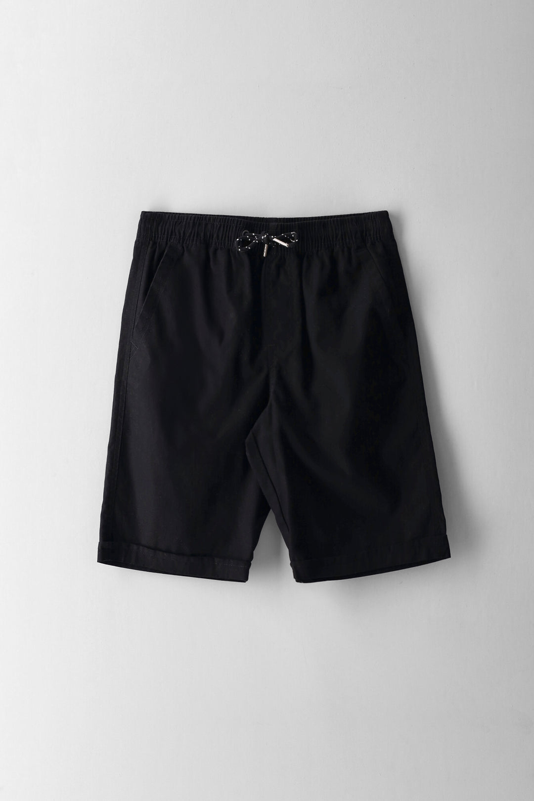 Boys Twill Pull On Short - Black