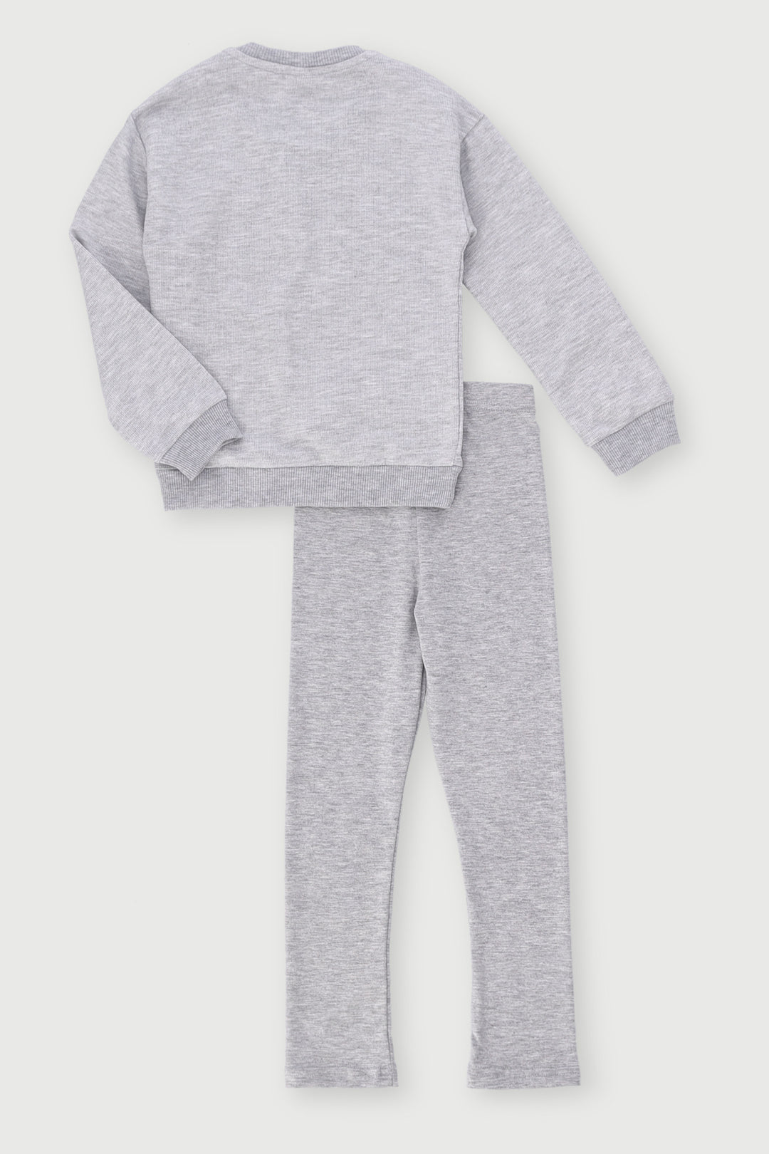 Pre-Girls Unicorn Fleece Legging Set - Grey Melange