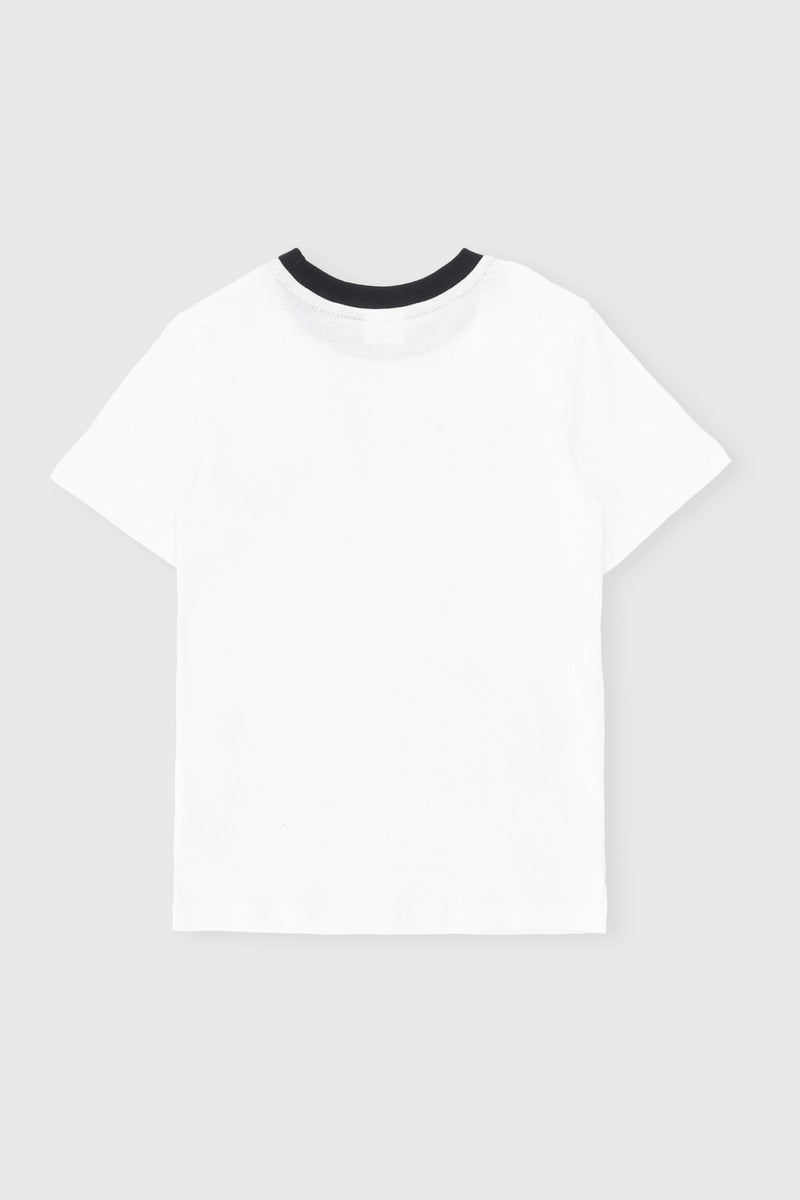 Pre-Boys Mickey Football Sports Tee - White