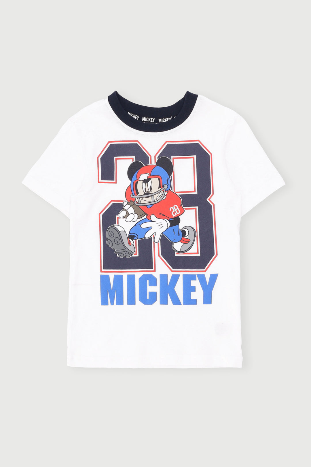 Pre-Boys Mickey Football Sports Tee - White