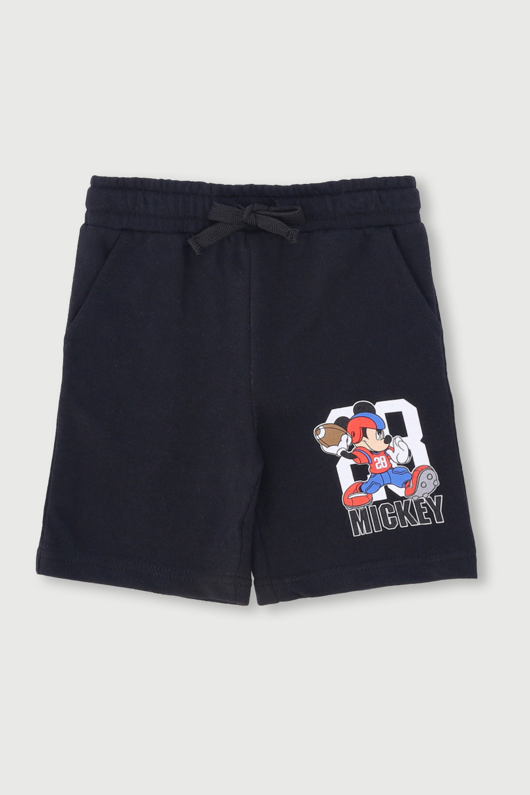 Pre-Boys Mickey Print Shorts - Black