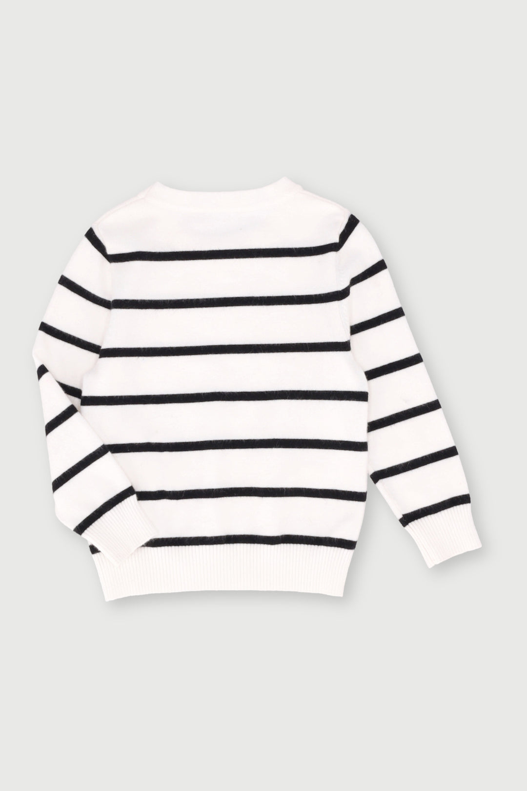 Pre-Girls Chanel Stripe Jersey  - Black/White