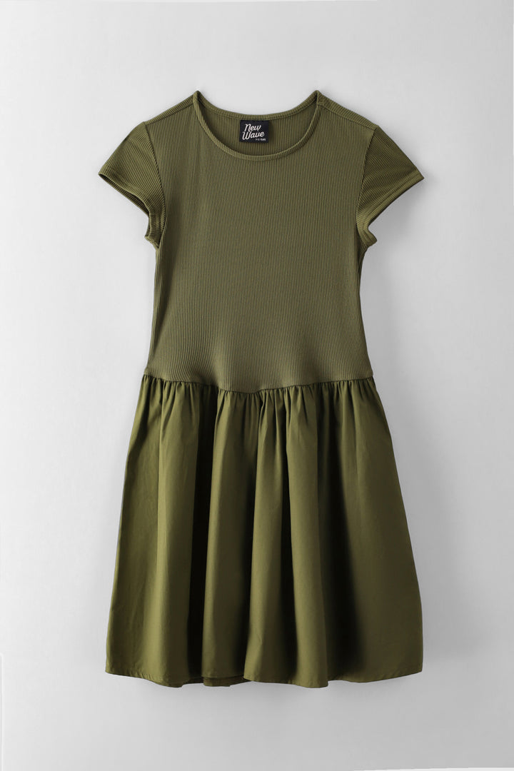 Girls Combo Dress - Fatigue