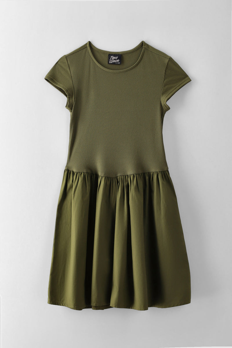 Girls Combo Dress - Fatigue