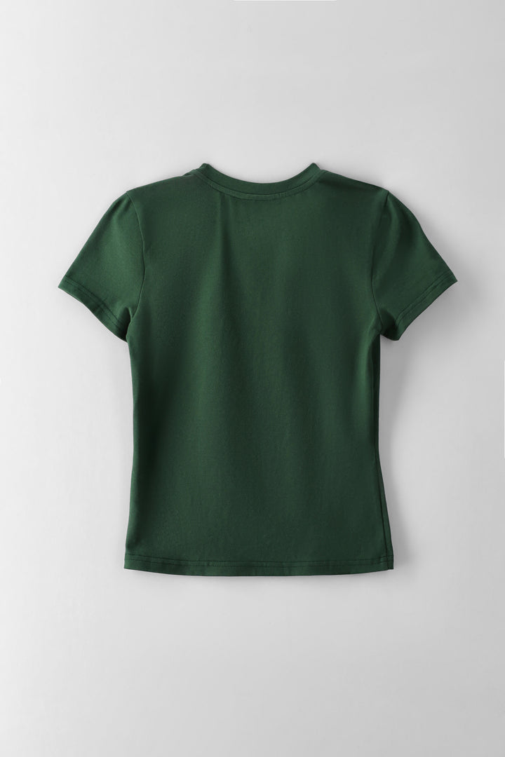 Girls Western Fitted Tee - Green