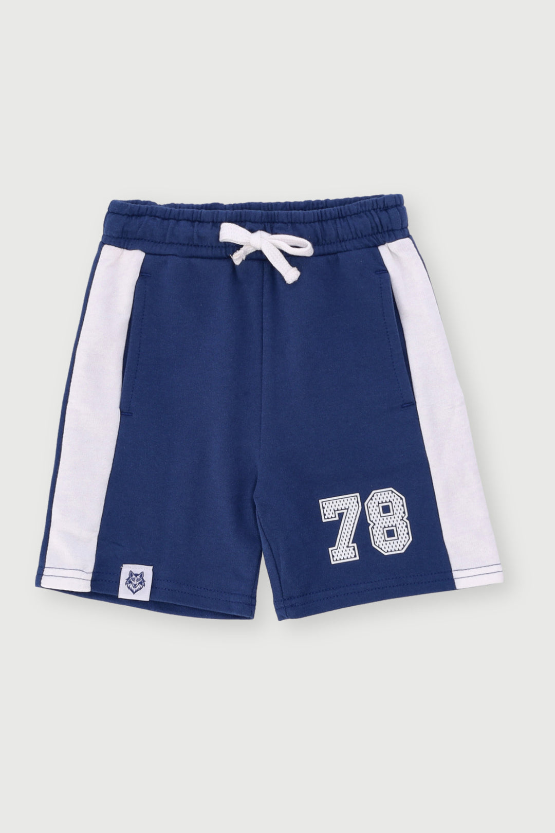 Pre-Boys Colourblock Fleece Sports Short - Blue