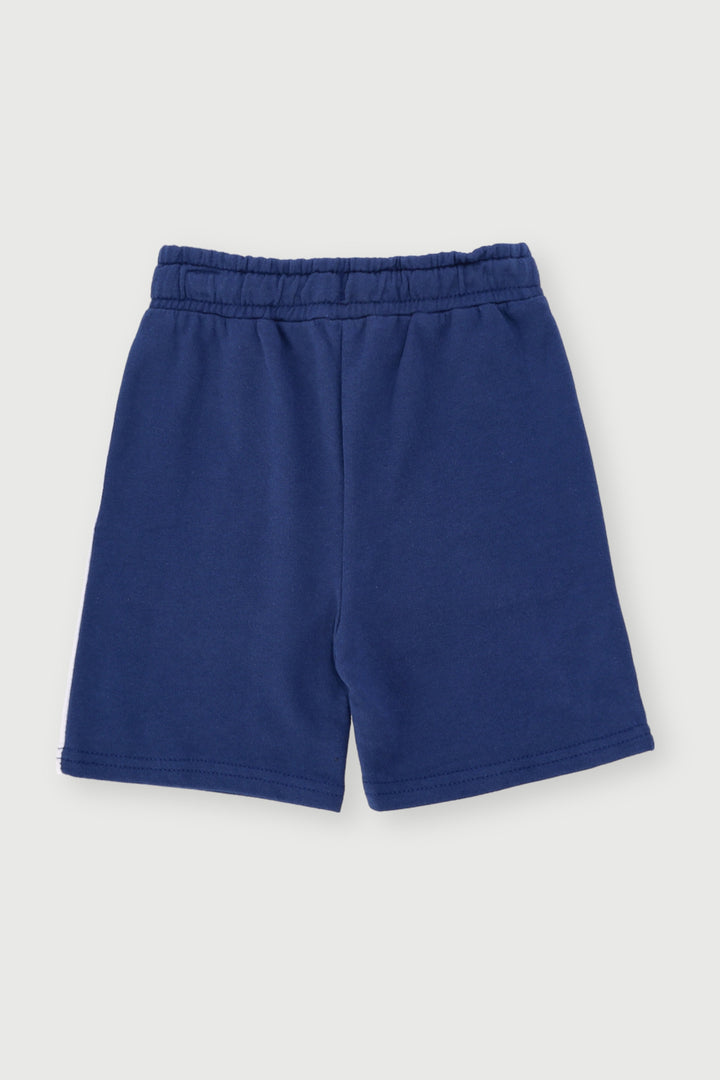 Pre-Boys Colourblock Fleece Sports Short - Blue