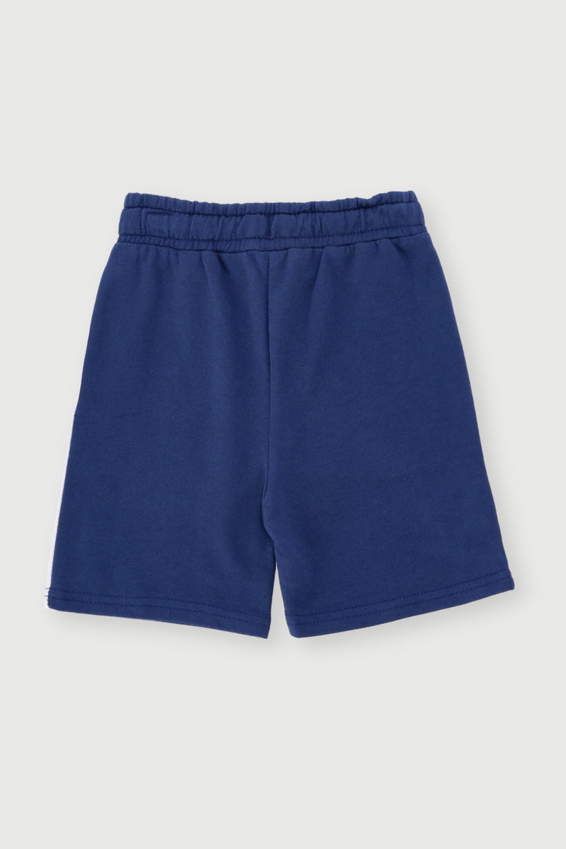 Pre-Boys Colourblock Fleece Sports Short - Blue