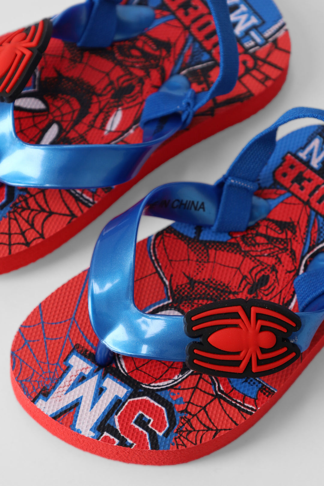 Pre-Boys Spiderman Flip Flop - Blue/Red