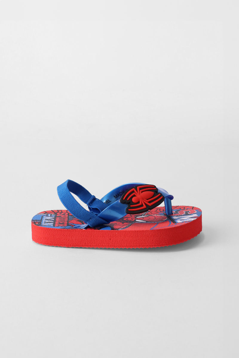 Pre-Boys Spiderman Flip Flop - Blue/Red