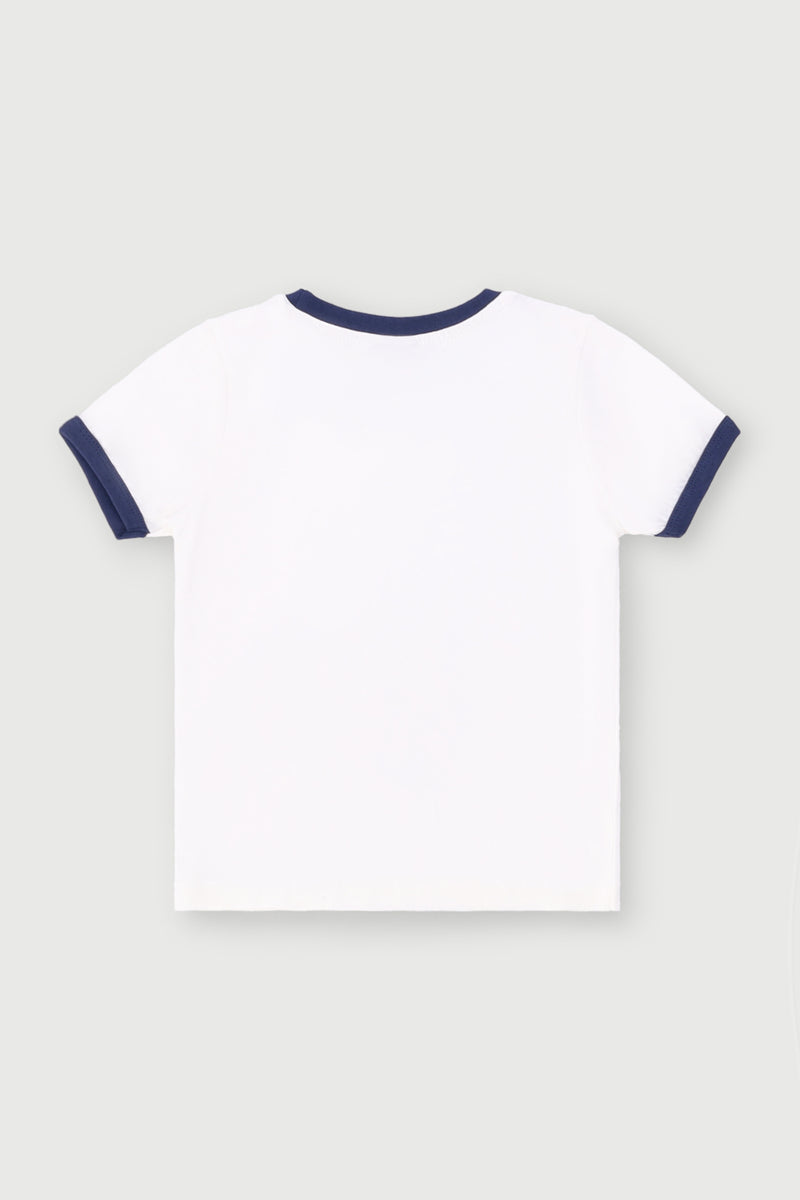 Pre-Girls Minnie Ringer Tee - Cream
