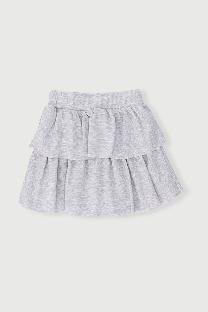 Pre-Girls Fleece Rara Skirt - Grey Melange